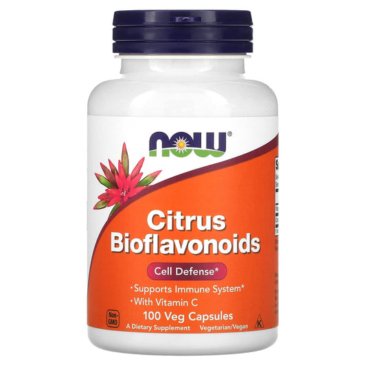 Now Foods Citrus Bioflavonoides, frasco, apoyo diario al sistema inmune.