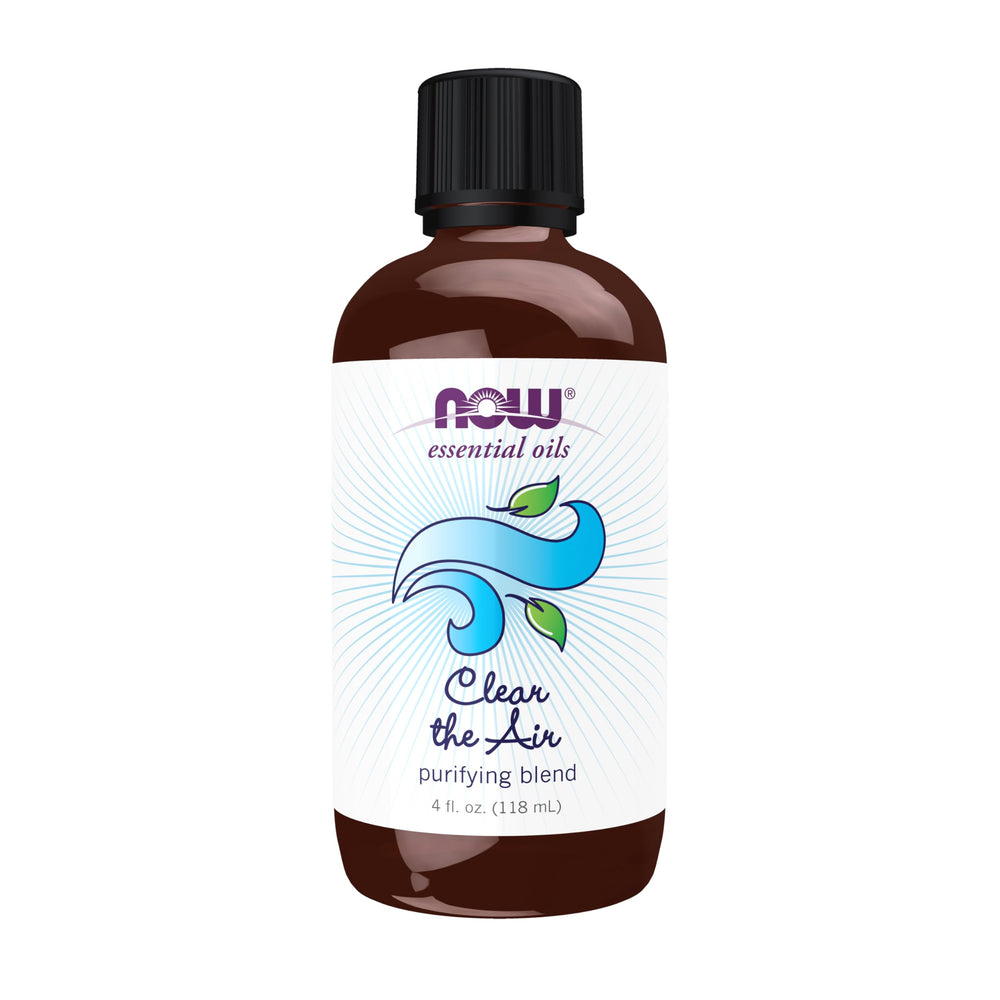 NOW Foods envase frontal mostrando mezcla purificante y tamaño 4 fl oz
