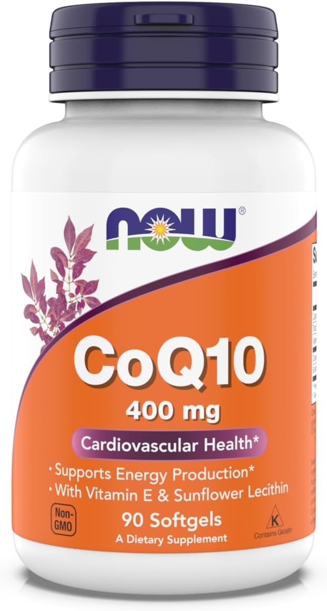 NOW Foods empaque frontal del producto mostrando nombre y dosis, confianza y calidad