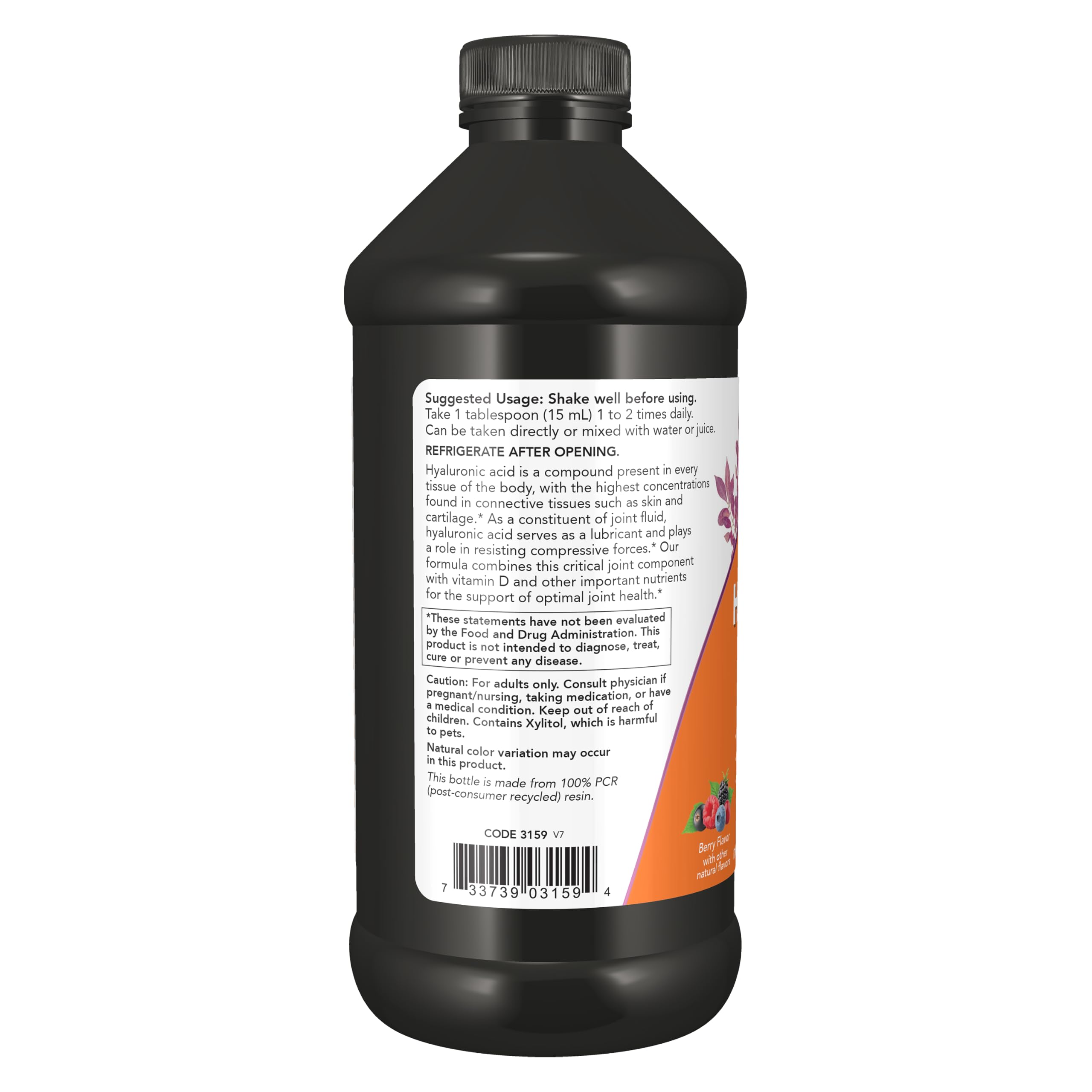 NOW Foods detalle de la etiqueta mostrando ingredientes clave y confianza GMP
