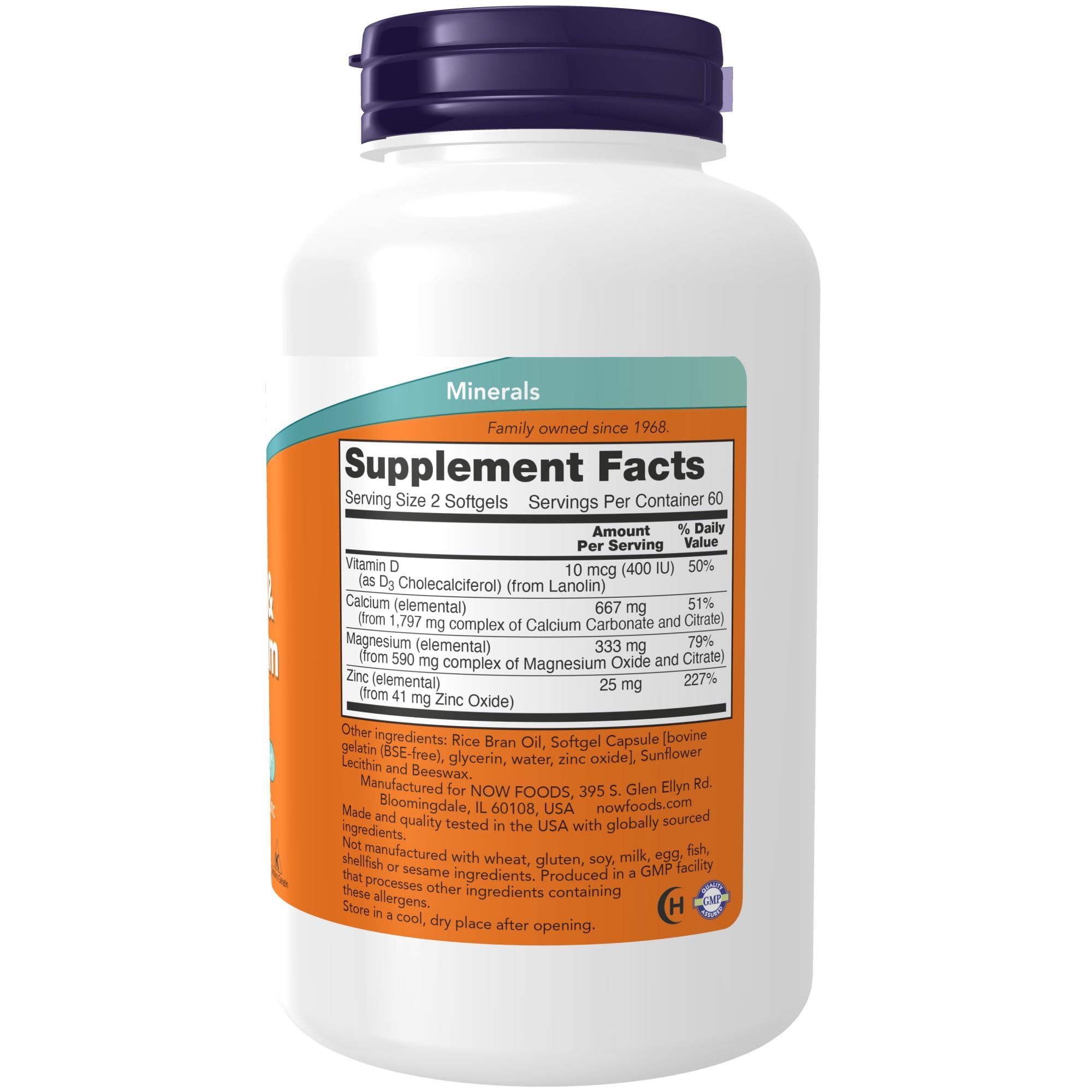 NOW Foods primer plano de softgel mostrando textura y absorción mejorada