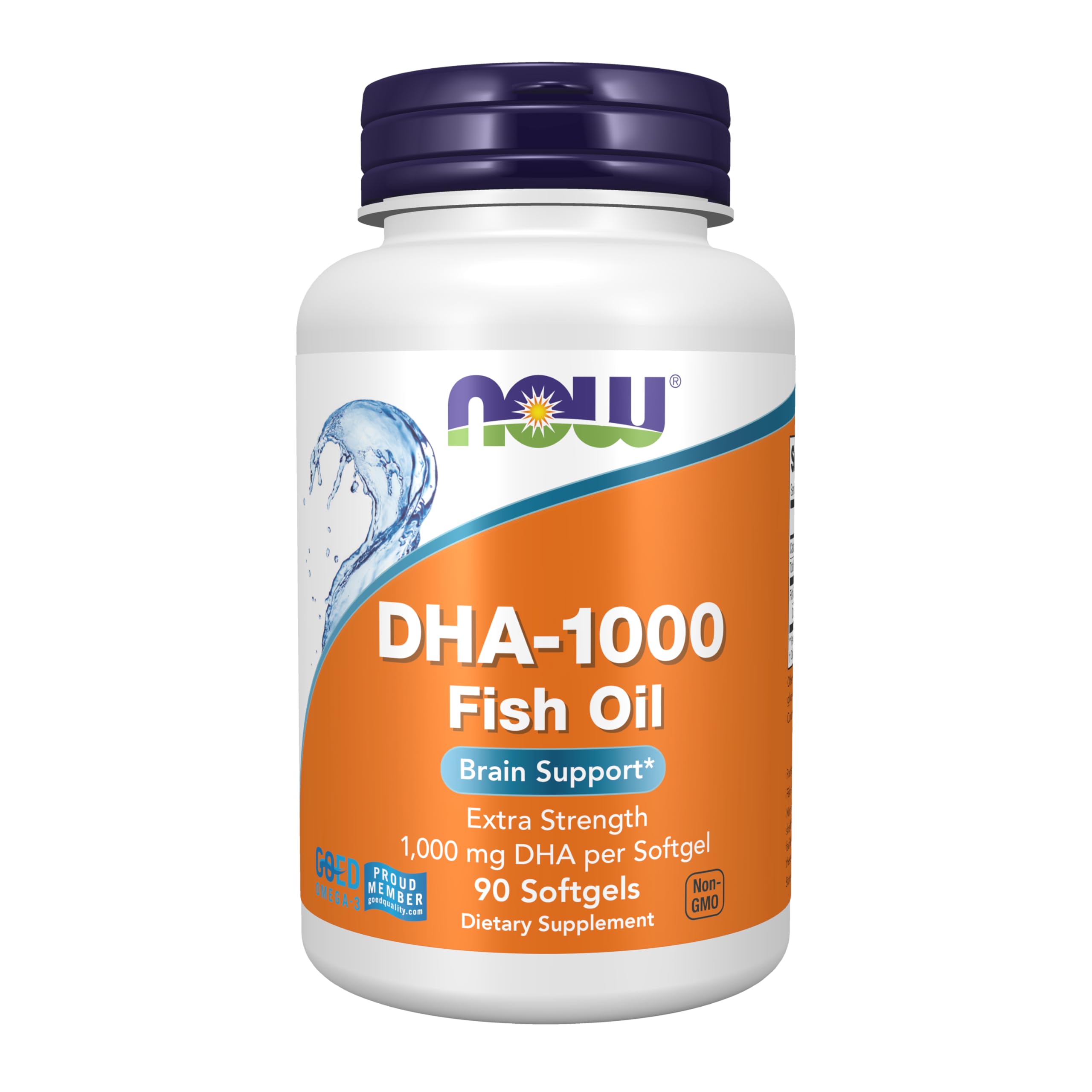 NOW Foods botella frontal con softgels, apoyo cerebral concentrado