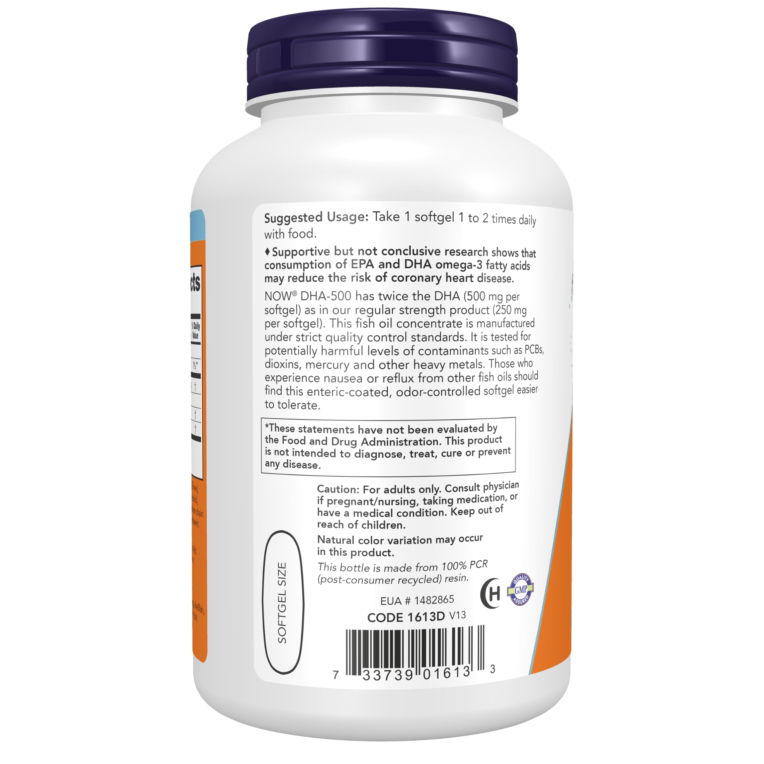 Gota de aceite de pescado NOW Foods que muestra pureza y textura ligera
