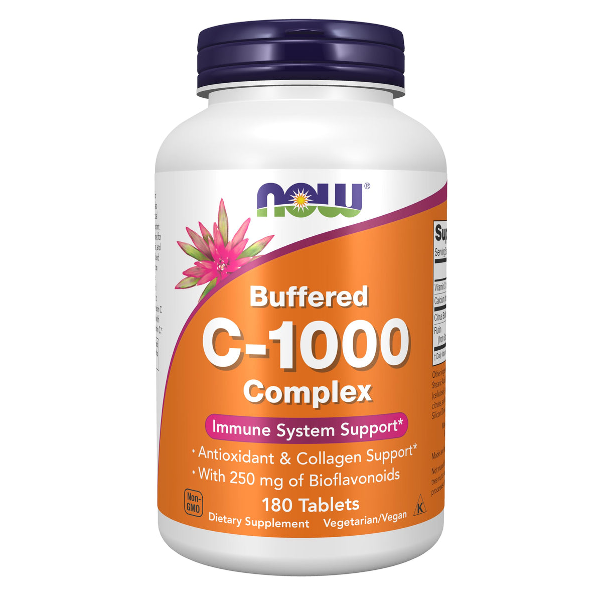 NOW Foods envase frontal mostrando etiqueta y beneficios visibles