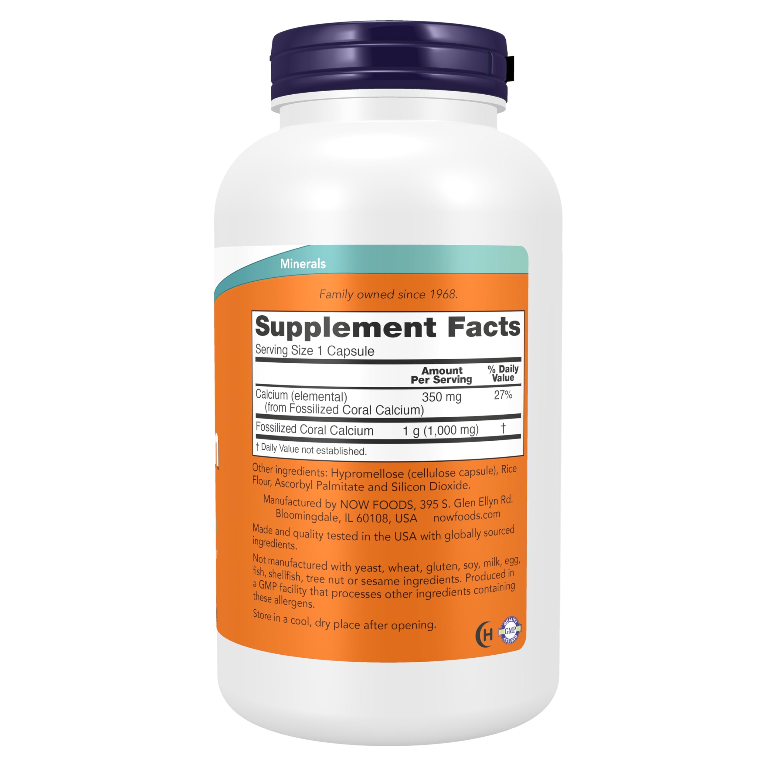 NOW Foods etiqueta en detalle mostrando ingredientes y certificaciones para transparencia y confianza