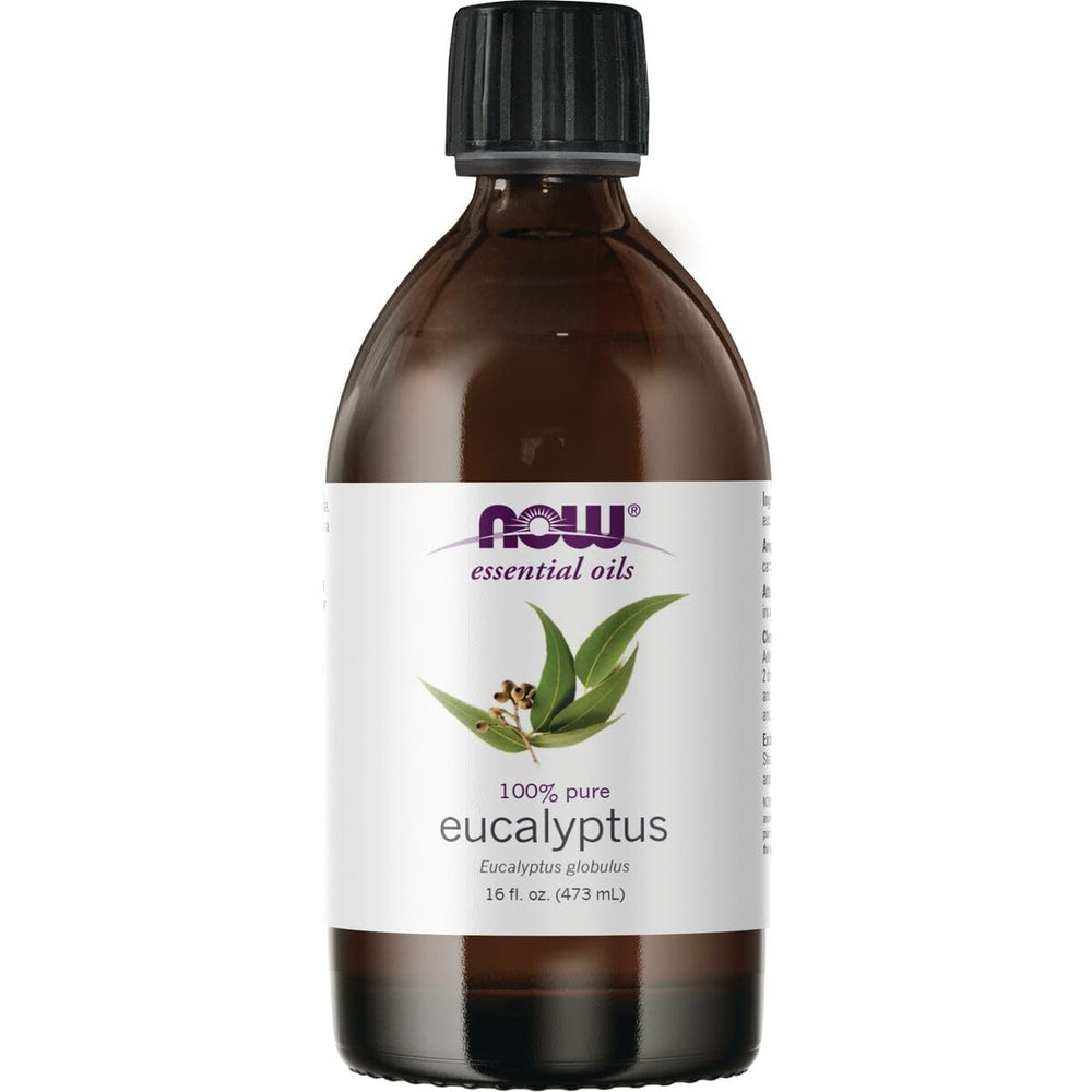 Now Foods botella frontal de 473 ml mostrando etiqueta clara y beneficio aromaterapia