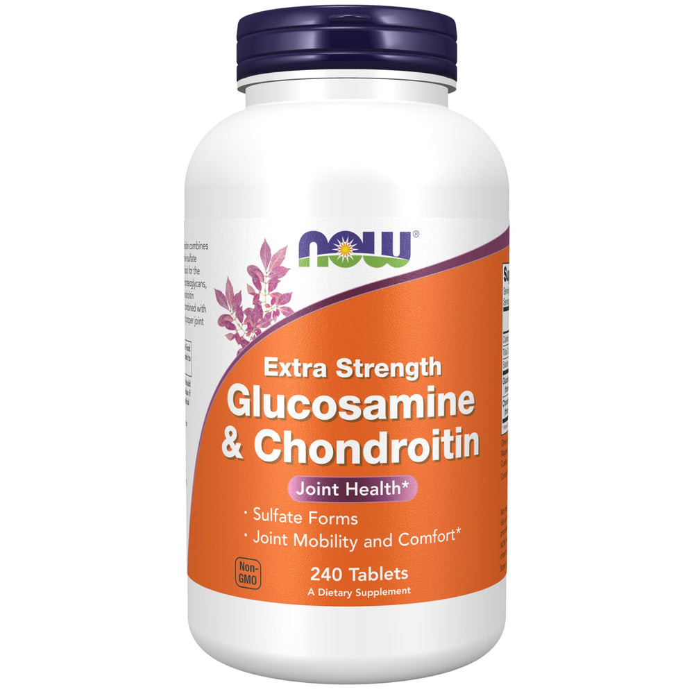 NOW Foods frasco frontal del producto mostrando 240 tabletas y etiqueta clara