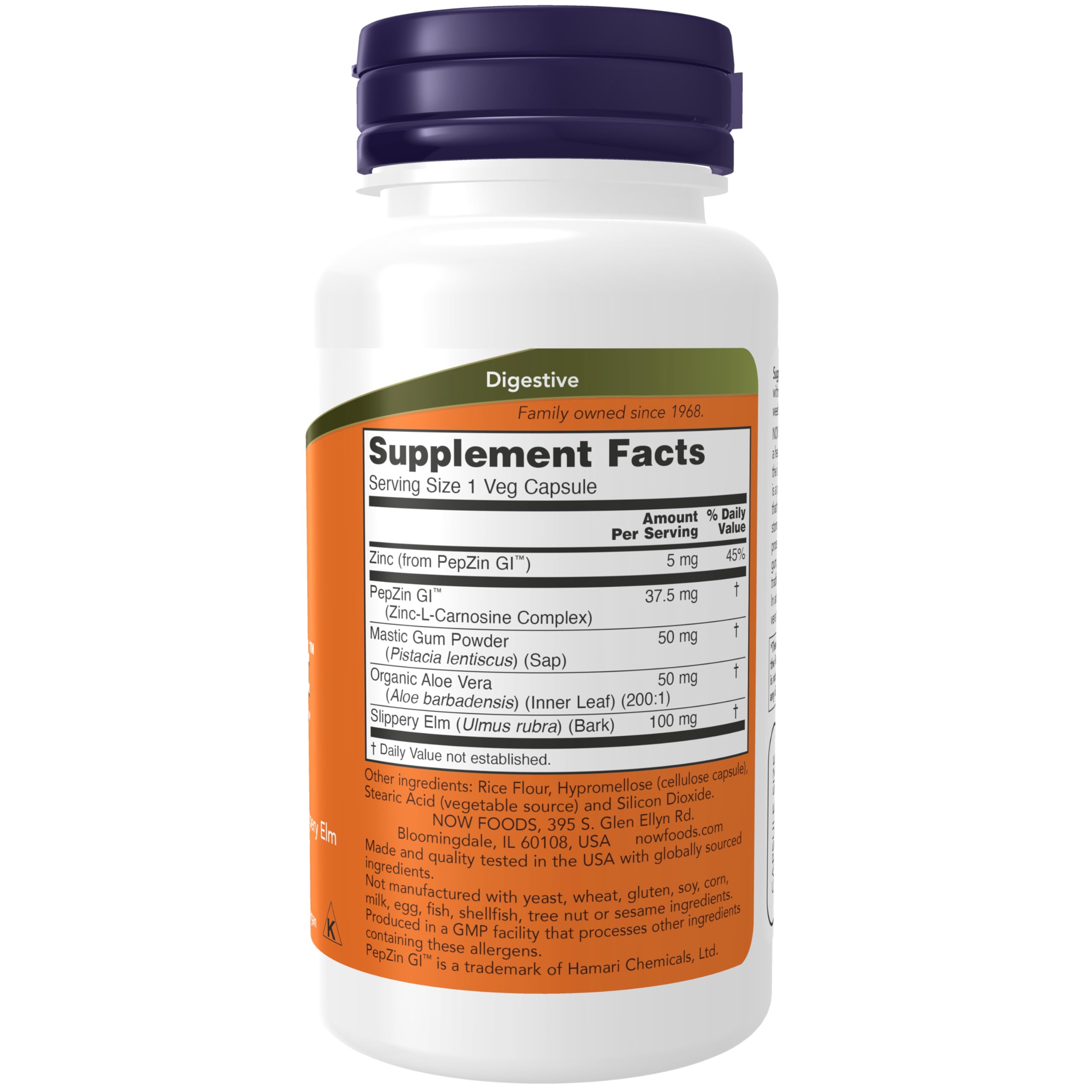 NOW Foods cápsulas vegetales en mano para control fácil de dosis