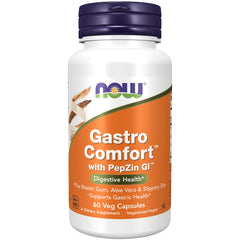 NOW Foods frasco Gastro Comfort frente ofrece confianza y calidad