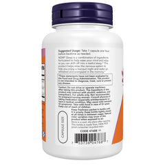 NOW Foods composición de valeriana, lúpulo, pasiflora y GABA, descripción del soporte relajante