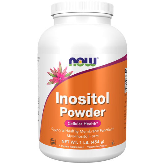 NOW Foods envase frontal mostrando el sello y beneficio de pureza