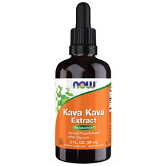 NOW Foods frasco frontal mostrando 2 oz y gotero, fácil dosificación