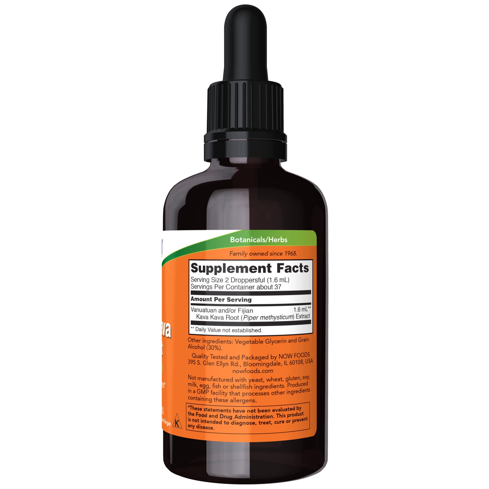 NOW Foods detalle del gotero midiendo dos pipetas precisas