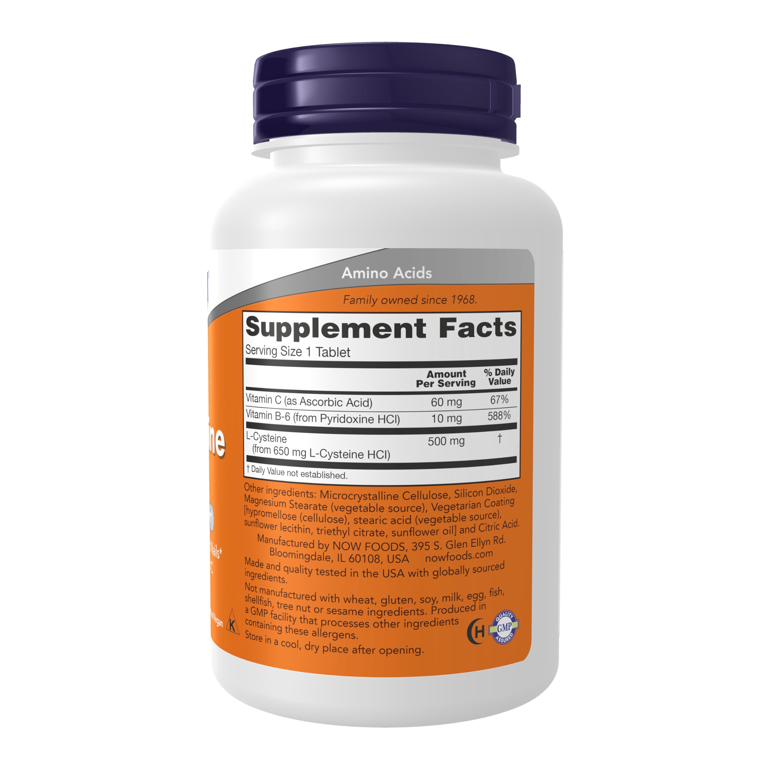 NOW Foods primer plano de tabletas texturizadas que sugiere calidad