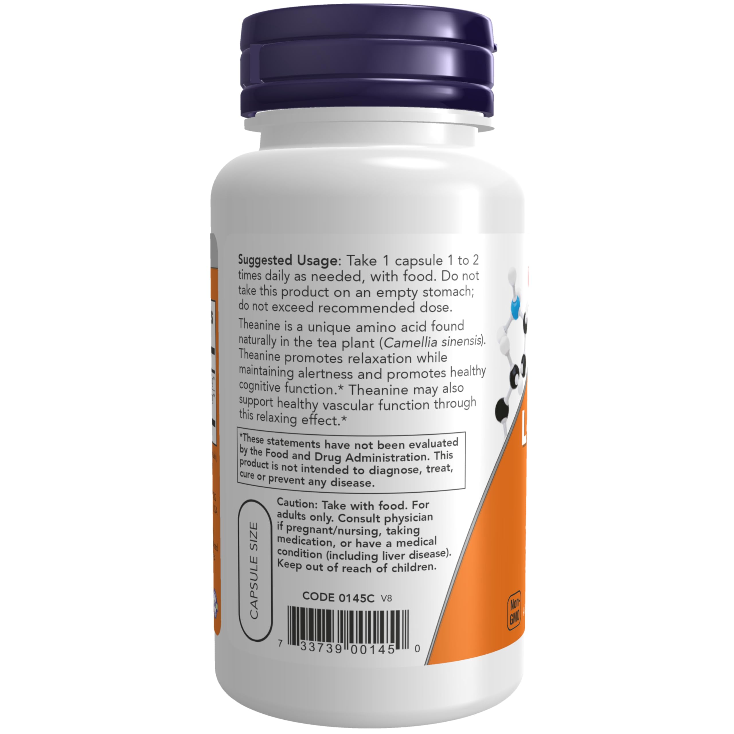 NOW Foods polvo y textura del extracto de té verde descafeinado, natural