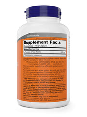 Now Foods cápsula abierta cerca, detalle de la forma y facilidad de ingestión