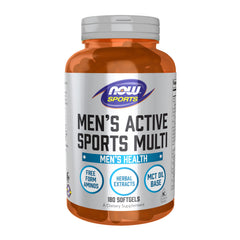 NOW Foods frasco frontal con 180 softgels mostrando formato práctico y concentración