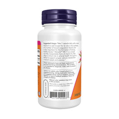 NOW Foods cápsula MK-7 junto a moneda para mostrar tamaño práctico