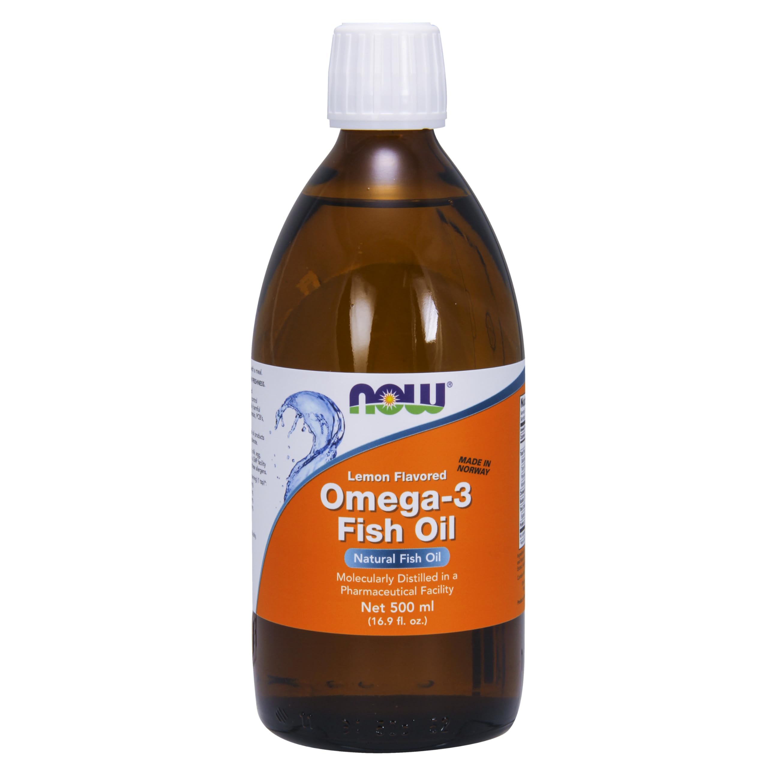 NOW Foods envase frontal mostrando etiqueta y tamaño 500 ml, confianza de calidad