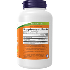 NOW Foods cápsulas vegetales abiertas mostrando forma y conveniencia