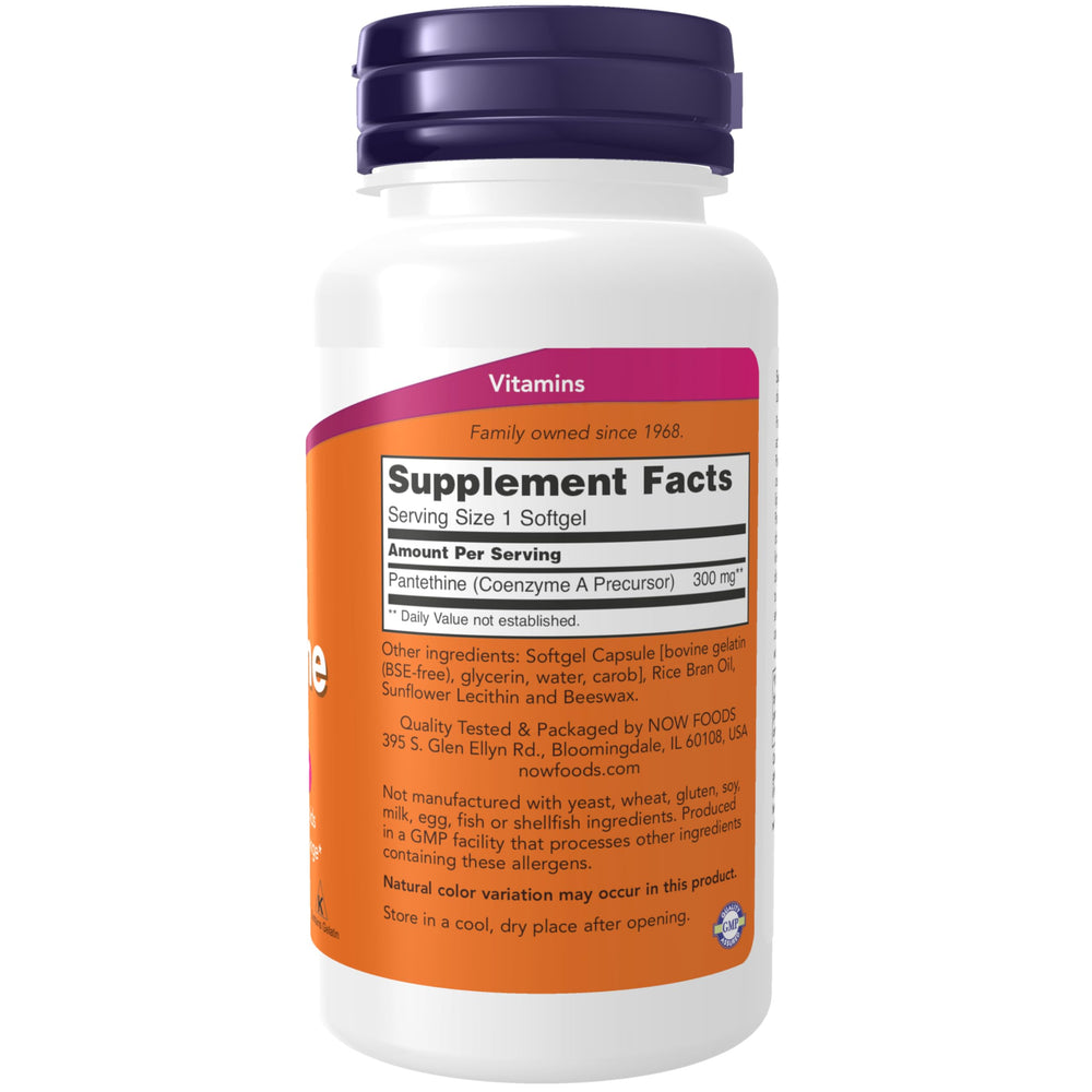 NOW Foods detalle de softgel que resalta absorción y forma cómoda de tomar