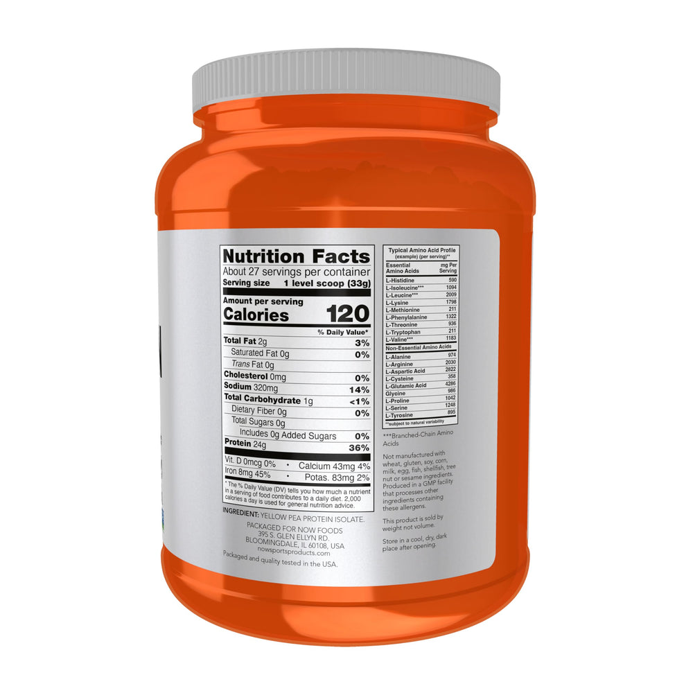 NOW Foods textura en polvo cerca que sugiere mezcla rápida y fácil digestión