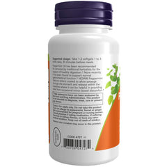 NOW Foods aceite de menta con brillo que sugiere pureza y frescura
