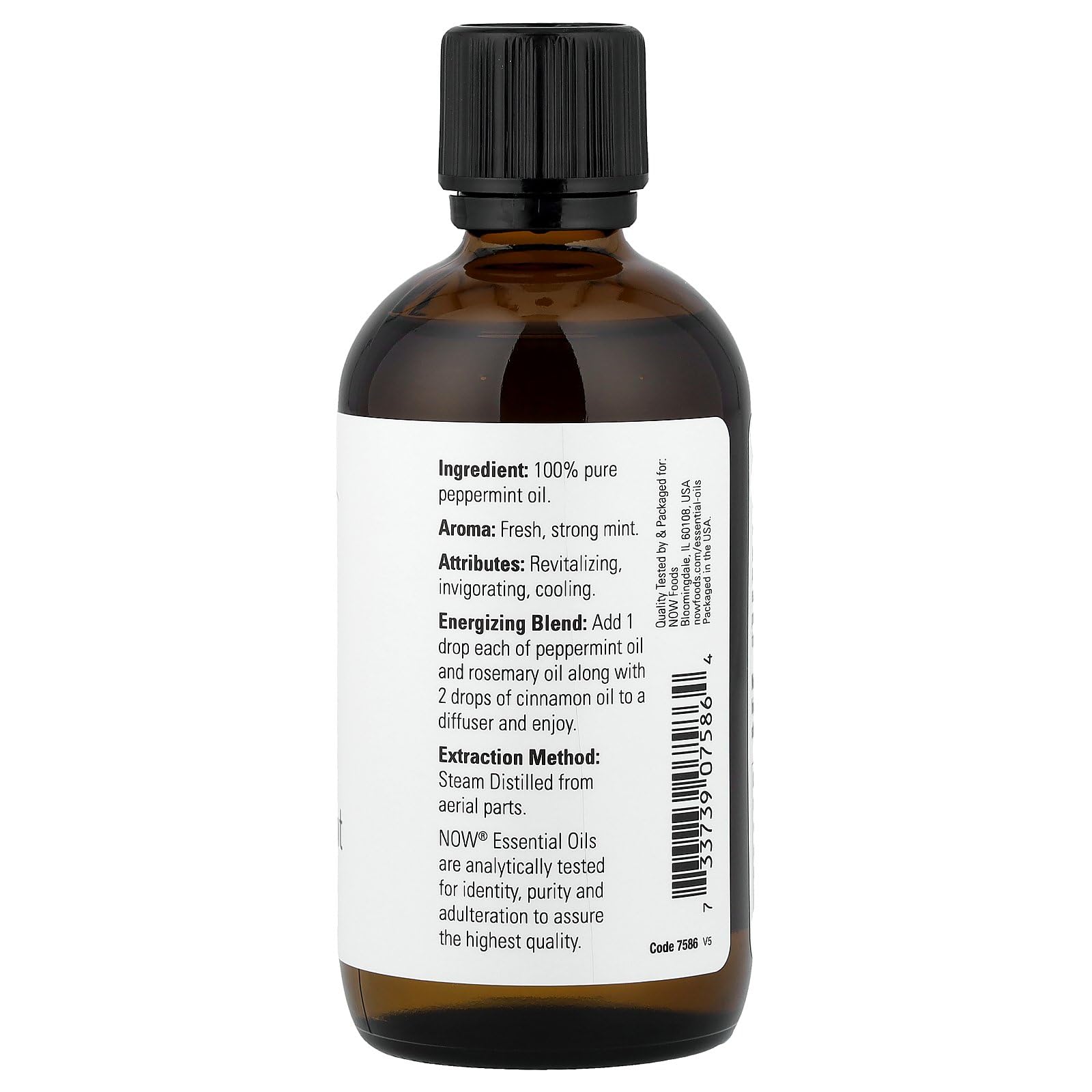 Now Foods aceite de menta en difusor, ambiente revitalizante y fresco