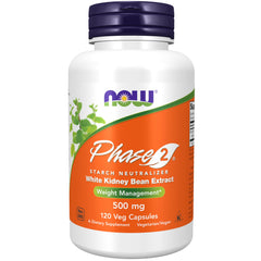Now Foods envase Phase 2 frente mostrando diseño and calidad GMP