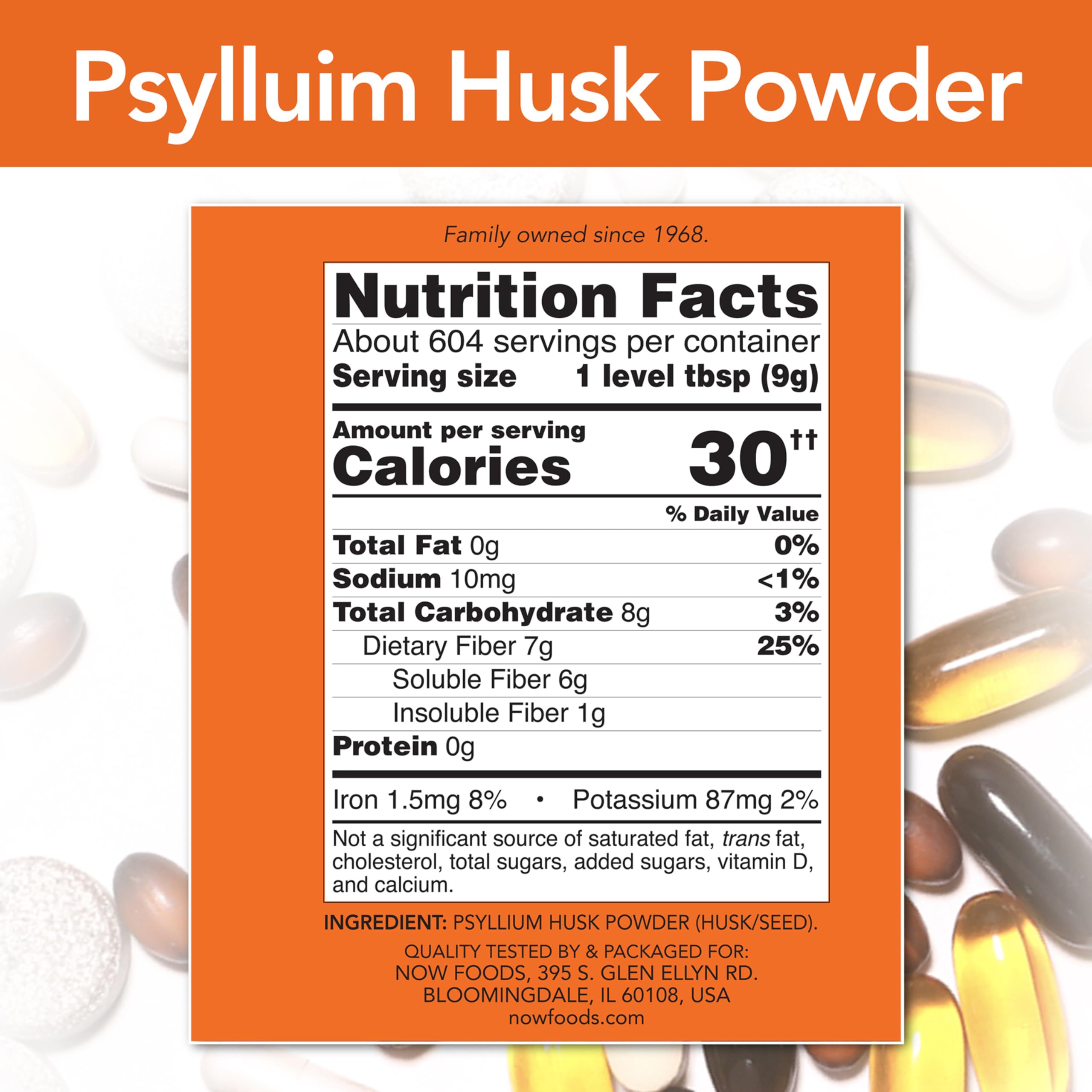 NOW Foods polvo de psyllium textura fina, mezcla uniforme y fácil