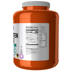 Polvo de NOW Foods en primer plano mostrando textura fina y fácil disolución