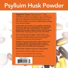 NOW Foods cucharada de psyllium disolviéndose en agua, preparación rápida