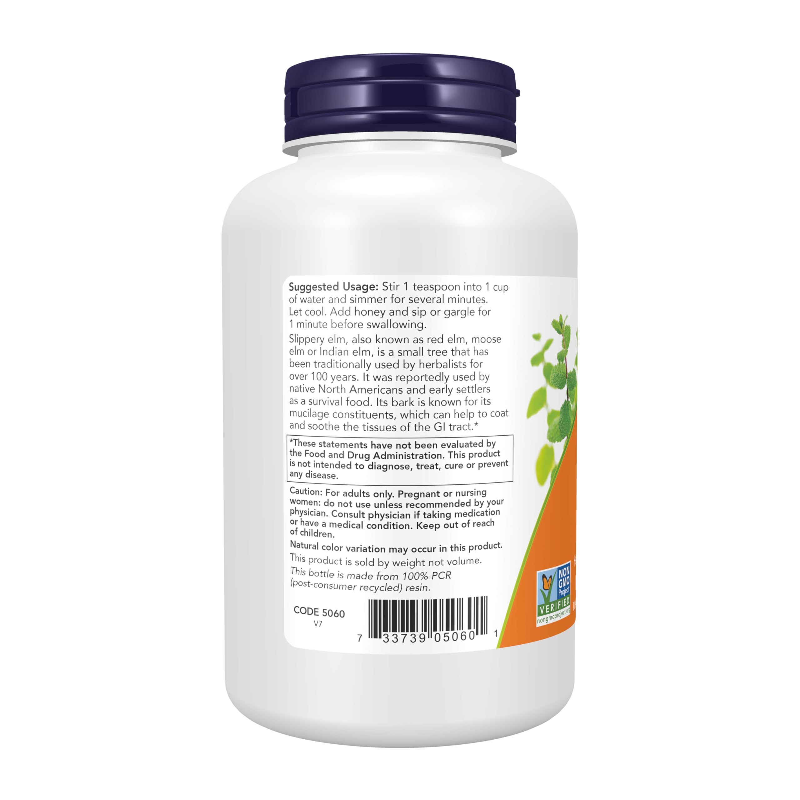 NOW Foods Slippery Elm en batido casero mostrando integración y suavidad