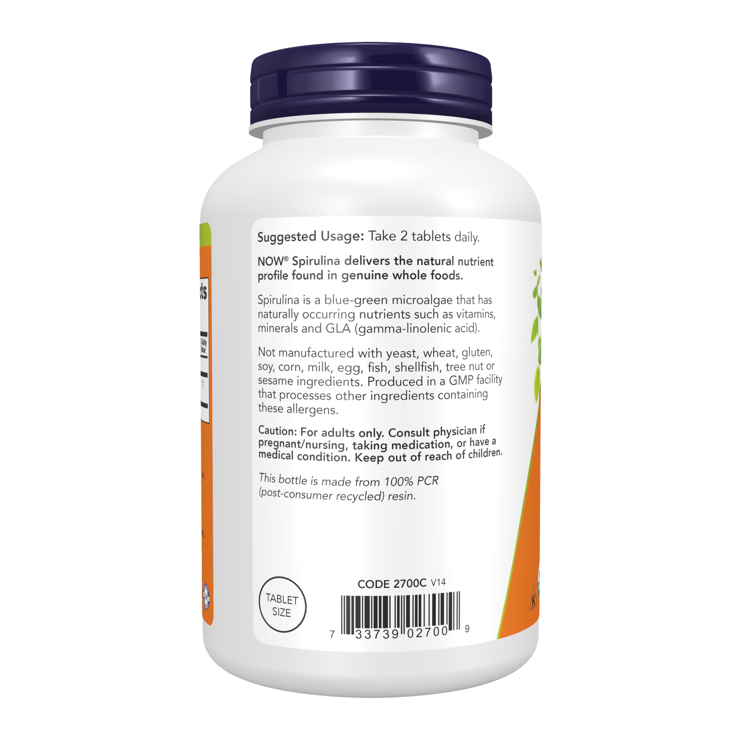 NOW Foods tabletas en mano para mostrar dosis y facilidad