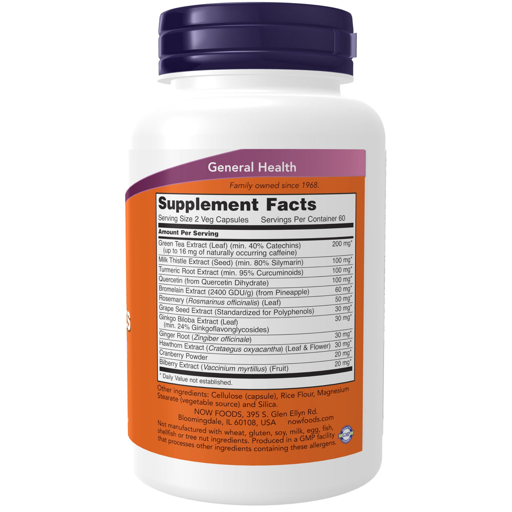 NOW Foods detalle de cápsula vegana destacando fácil ingestión