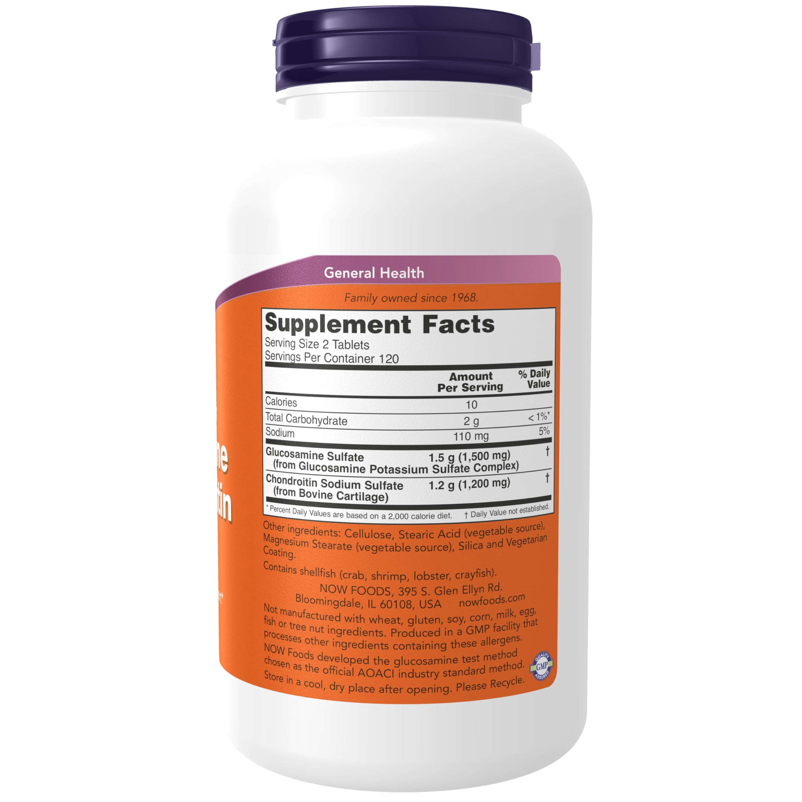 NOW Foods primer plano de la tableta mostrando textura y recubrimiento fácil de tragar