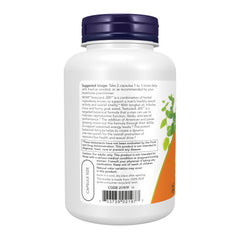 NOW Foods TestoJack 200 etiqueta con ingredientes mostrando formulación botánica y transparencia