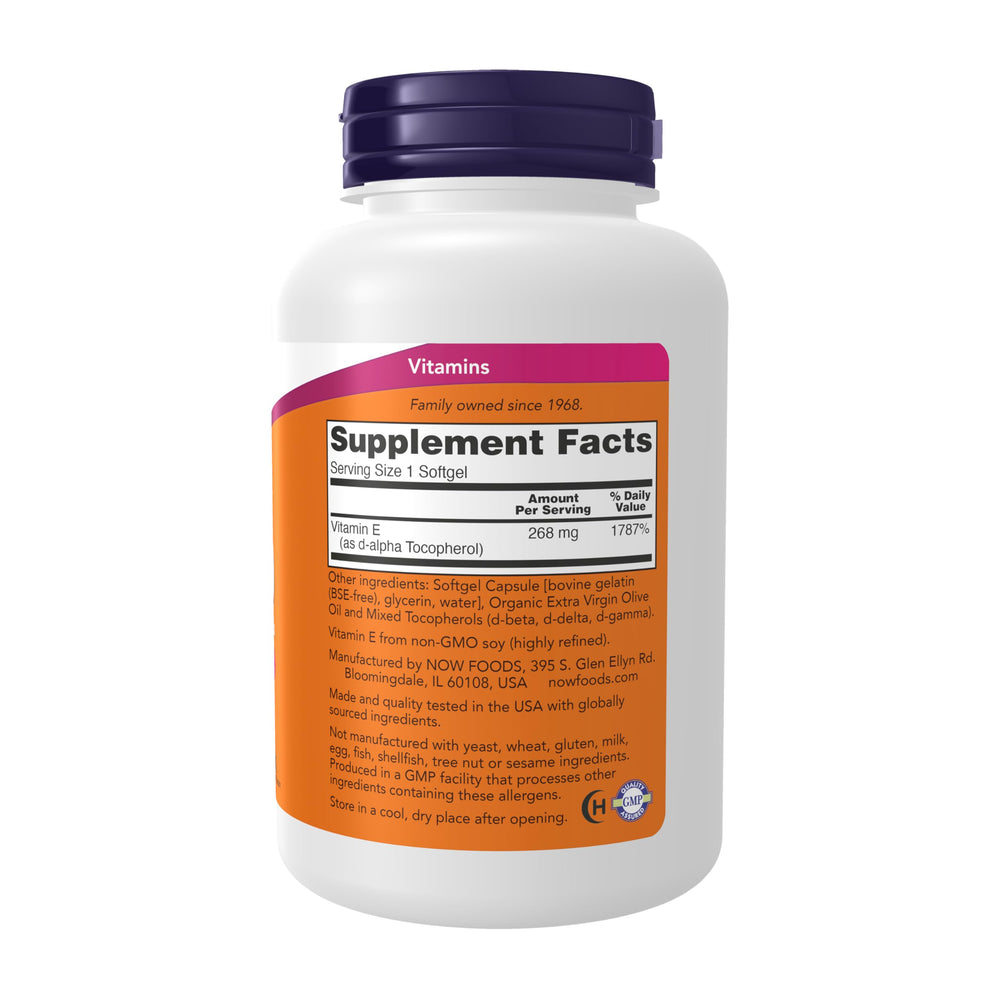 NOW Foods primer plano de softgel brillante mostrando textura