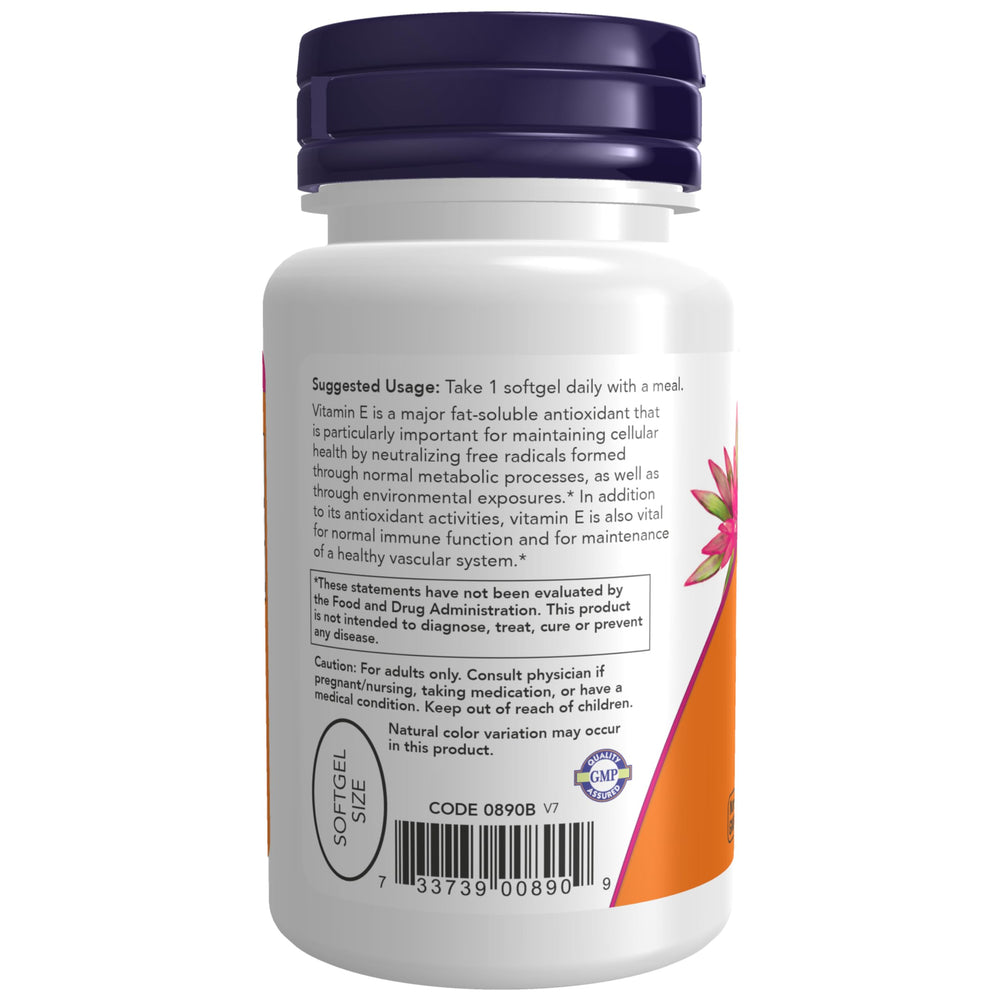 NOW Foods detalle de la etiqueta con lista de ingredientes y certificaciones