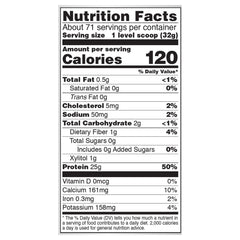 NOW Foods lista de ingredientes en primer plano para transparencia