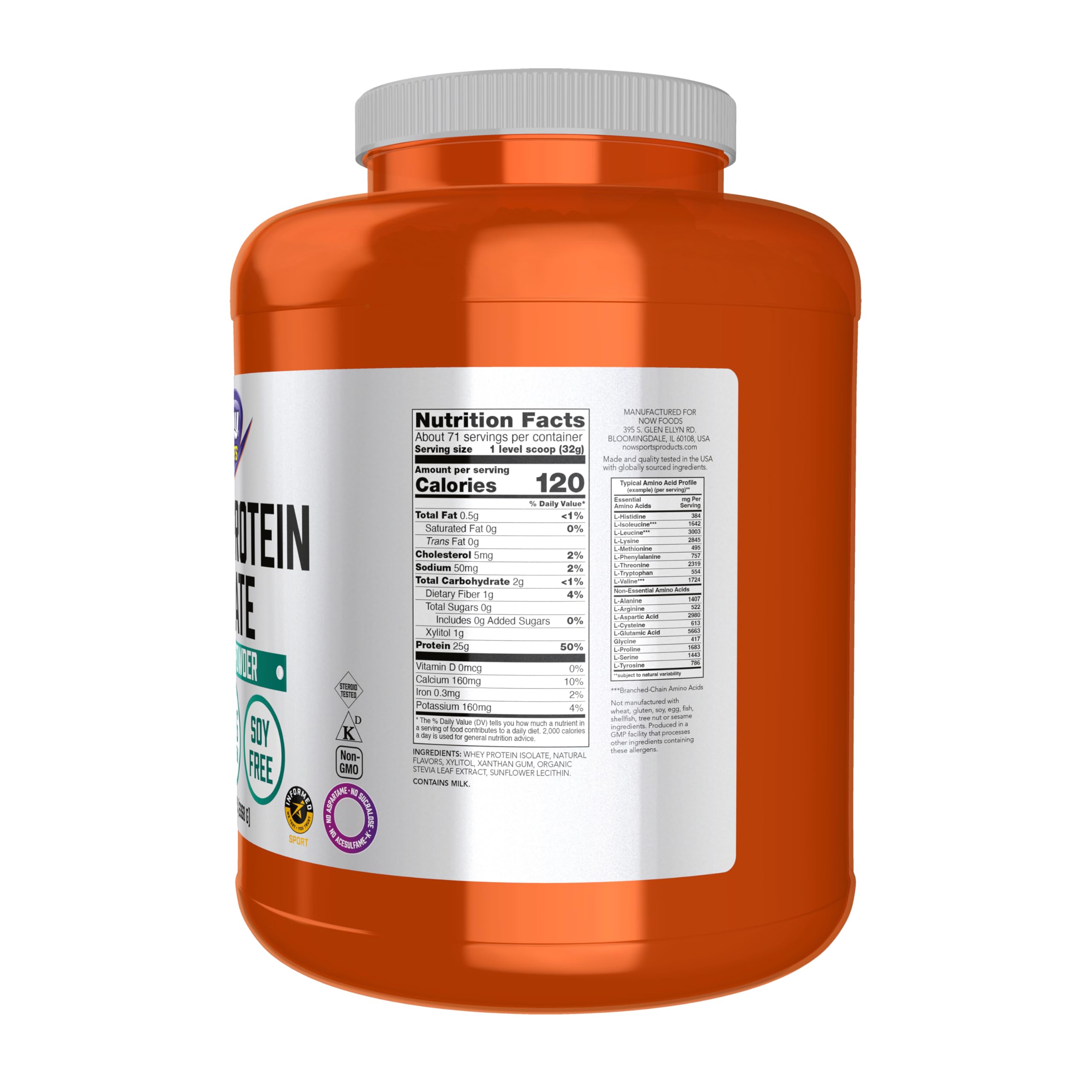 NOW Foods polvo de proteína textura fina para mezclas rápidas y cremosas