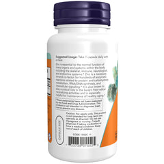 NOW Foods detalle de superficie de cápsula que resalta calidad vegana