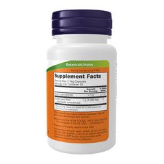 NOW Goldenseal Root cápsula abierta para ver textura y facilidad de disolución