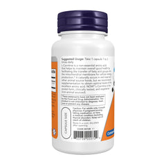 etiqueta Carnipure en NOW Foods que destaca la calidad del ingrediente