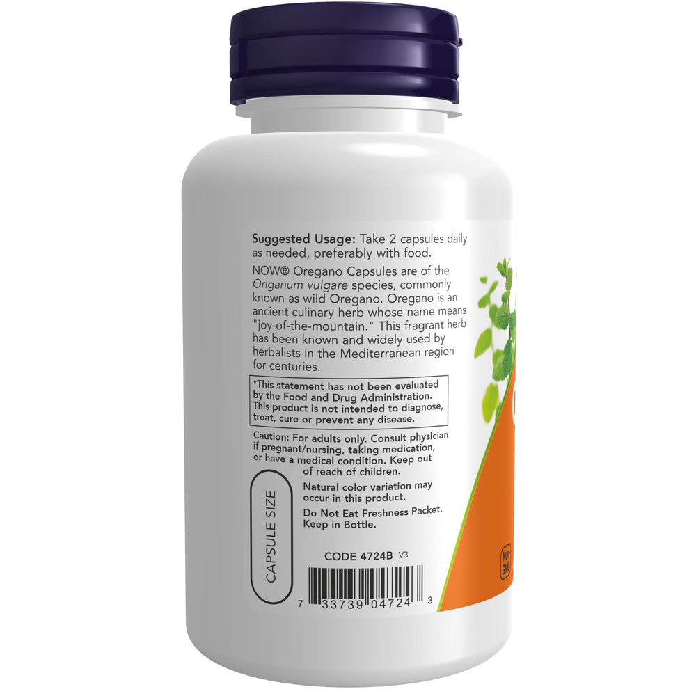 NOW Foods etiqueta con certificaciones GMP, Non-GMO y apto vegano