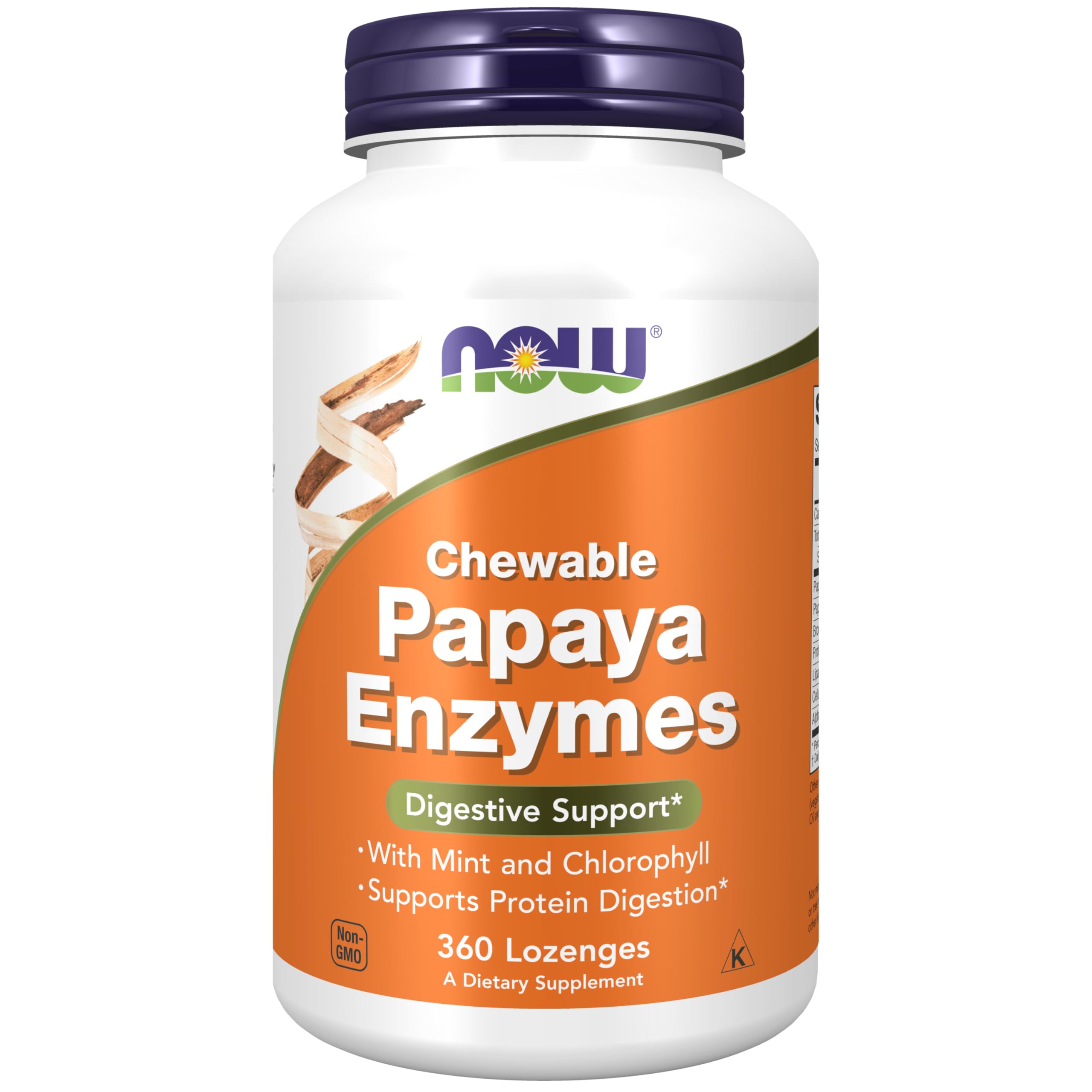 NOW Foods frente del envase mostrando 360 pastillas y beneficios