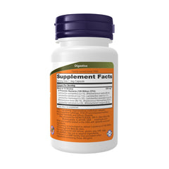 NOW Probiotic-10 cápsulas vegetales detalle, fácil de tragar y vegano