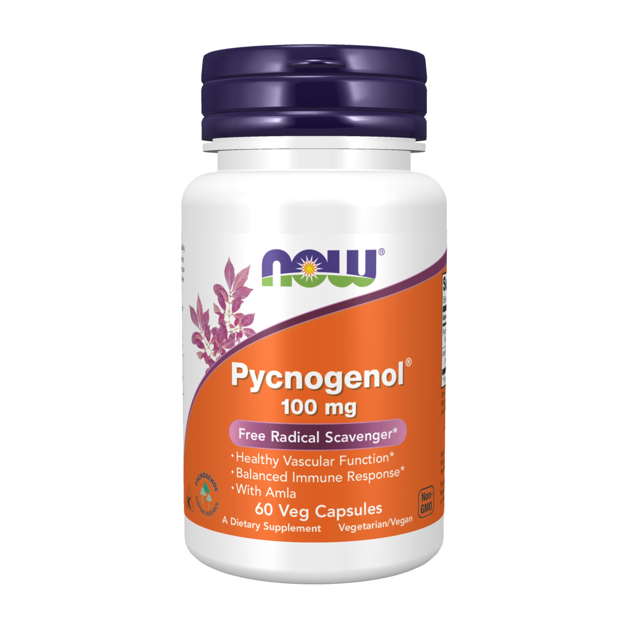 NOW Foods frontal del empaque mostrando el producto y ventaja antioxidante