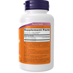 NOW Foods primer plano de cápsulas vegetales y su textura uniforme