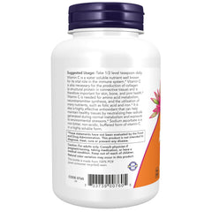 NOW Sodium Ascorbate disolviéndose en agua, preparación rápida y sin grumos
